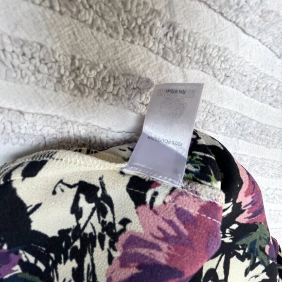 J. Jill Womens Multicolor Floral Oat Leaf Long Sleeve Top Tunic Blouse Large New - Picture 8 of 9